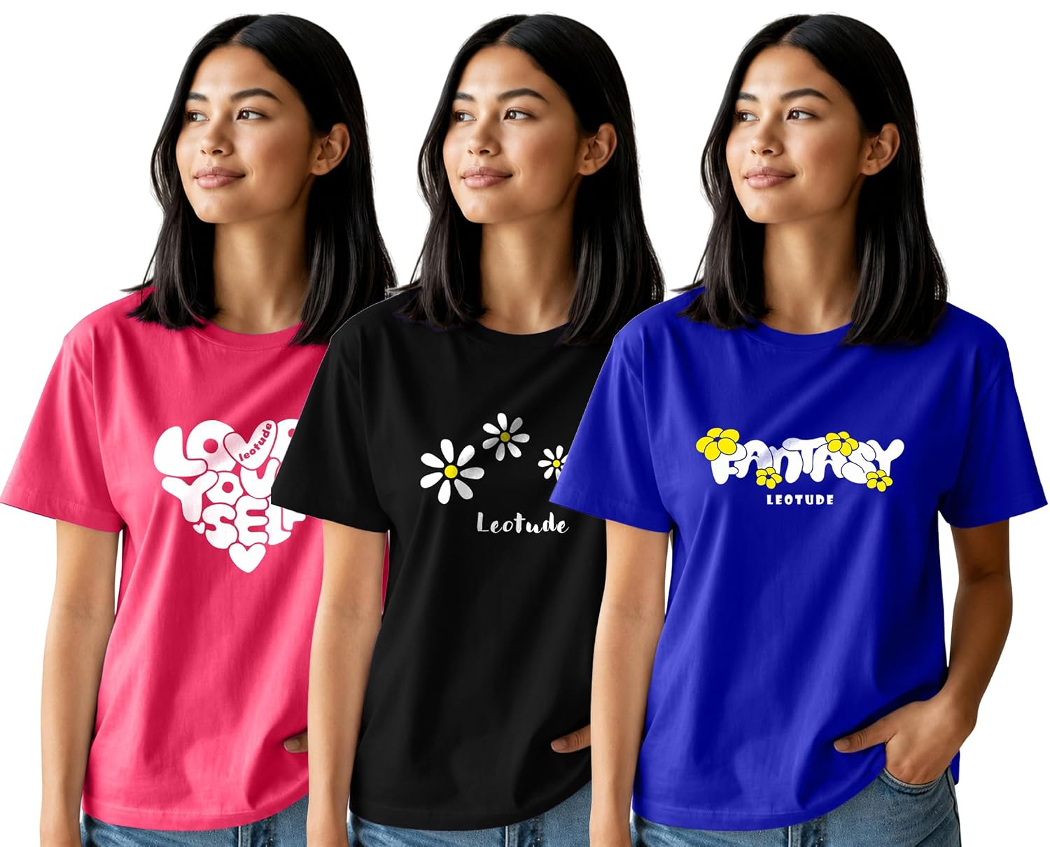 Women's Graphic Round-Neck T-Shirt - Image 26