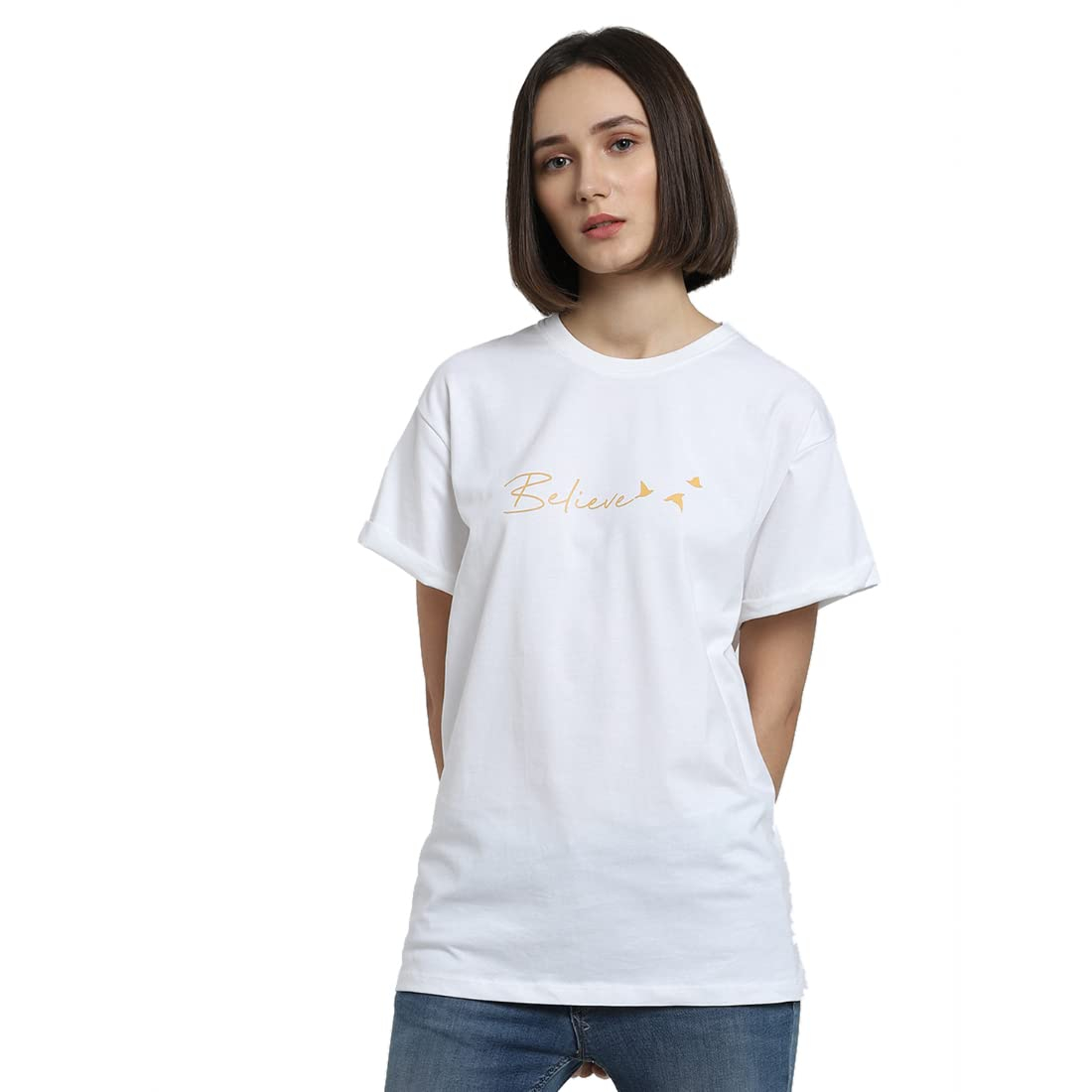 Women's Relaxed Graphic Boyfriend T-Shirt - Image 8