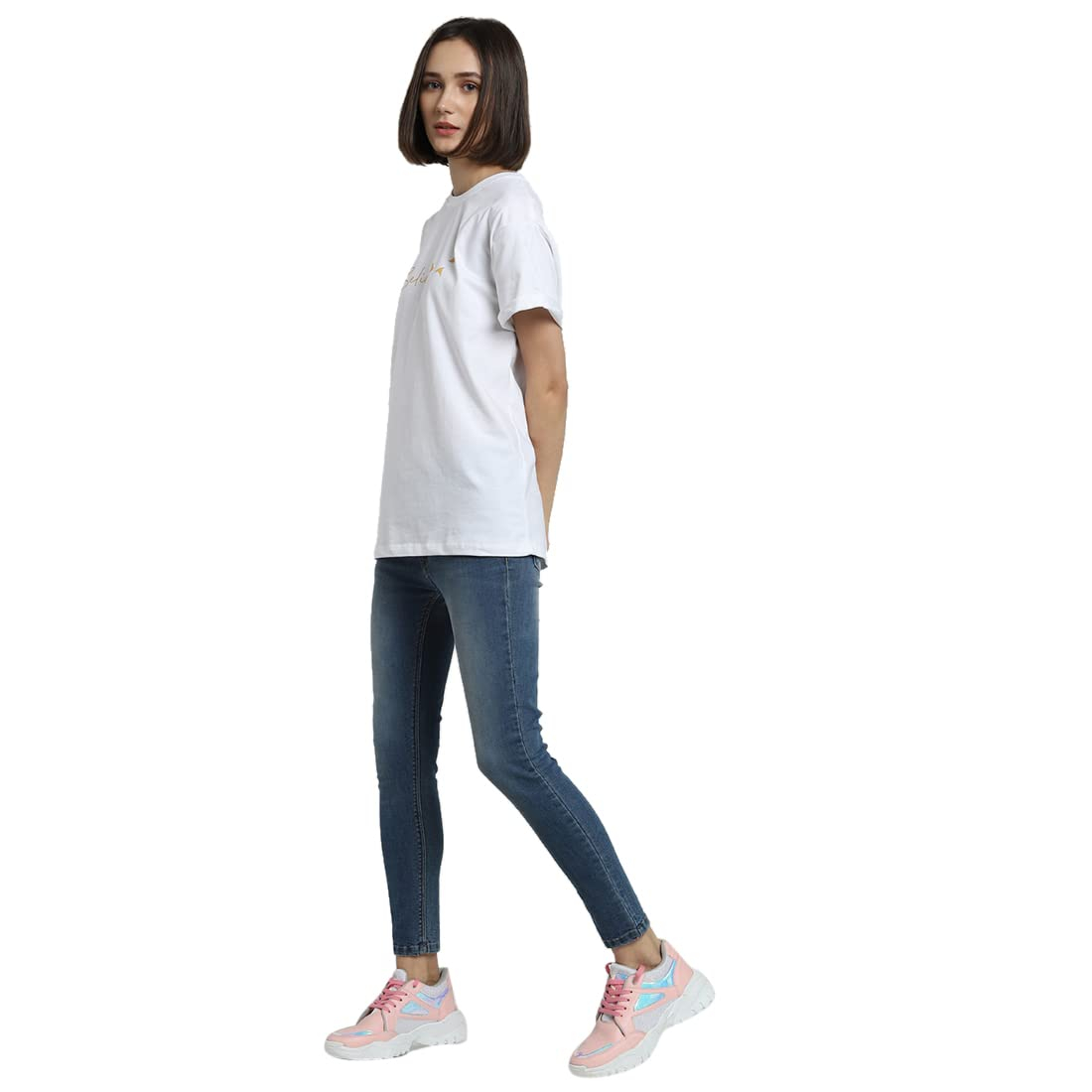 Women's Relaxed Graphic Boyfriend T-Shirt - Image 13