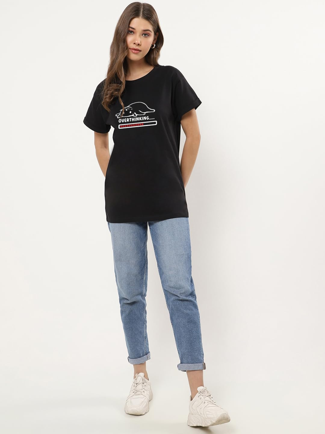 Women's Relaxed Graphic Boyfriend T-Shirt - Image 30