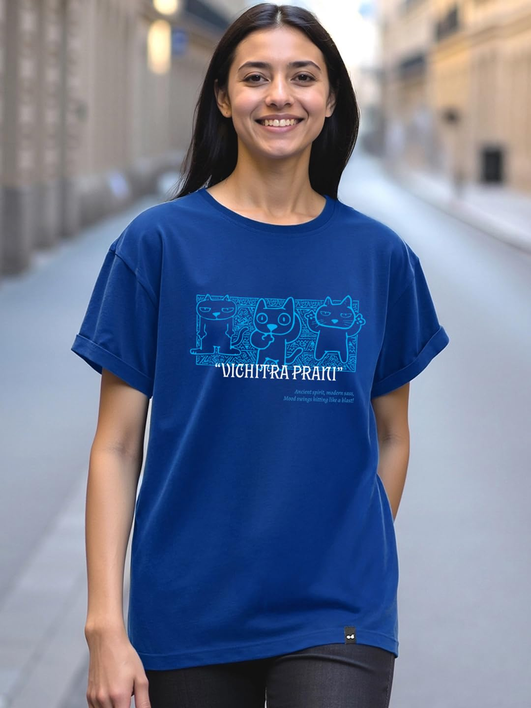 Women's Relaxed Graphic Boyfriend T-Shirt - Image 44