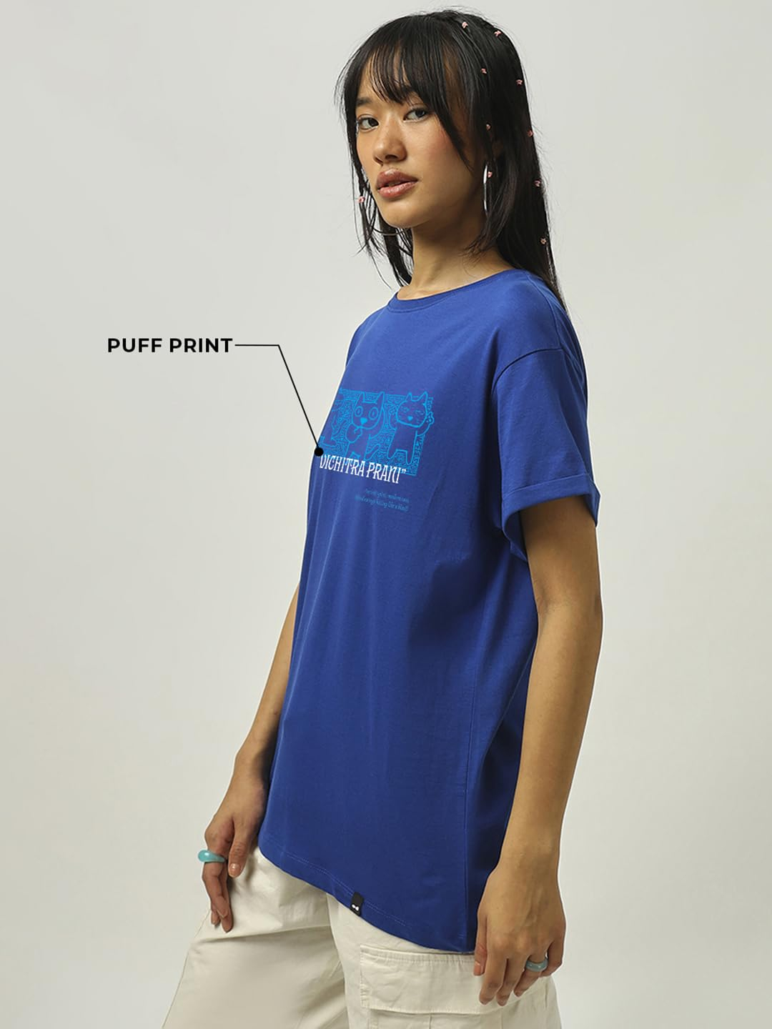 Women's Relaxed Graphic Boyfriend T-Shirt - Image 45