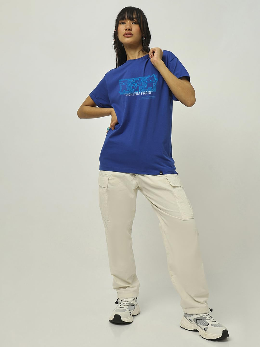 Women's Relaxed Graphic Boyfriend T-Shirt - Image 47