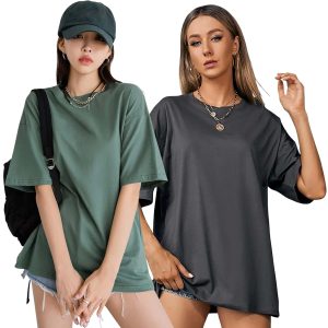 Women's Loose-Fit Drop-Shoulder T-Shirt Duo