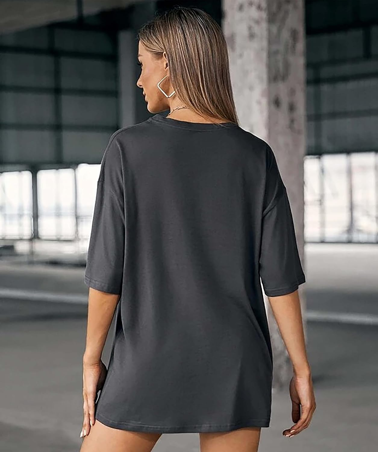 Women's Loose-Fit Drop-Shoulder T-Shirt Duo - Image 5