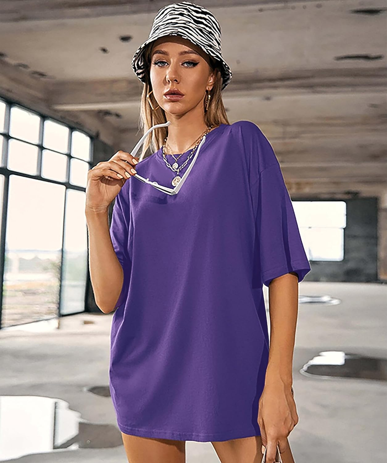Women's Loose-Fit Drop-Shoulder T-Shirt Duo - Image 23