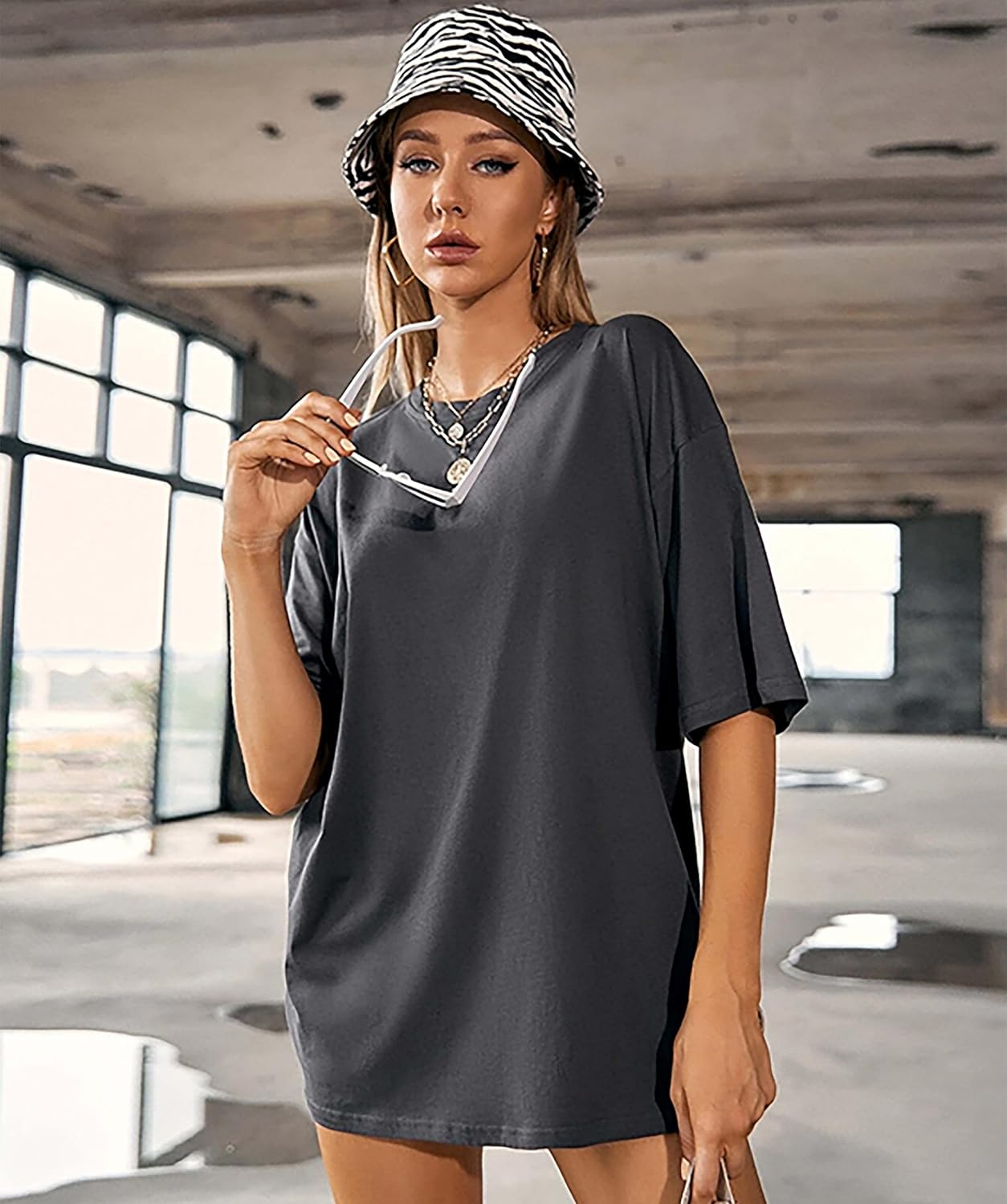 Women's Loose-Fit Drop-Shoulder T-Shirt Duo - Image 32
