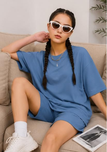 Women's Loose-Fit Drop-Shoulder T-Shirt Duo - Image 34