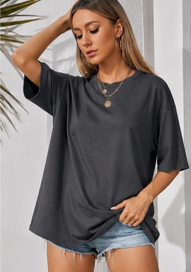 Women's Loose-Fit Drop-Shoulder T-Shirt Duo - Image 35
