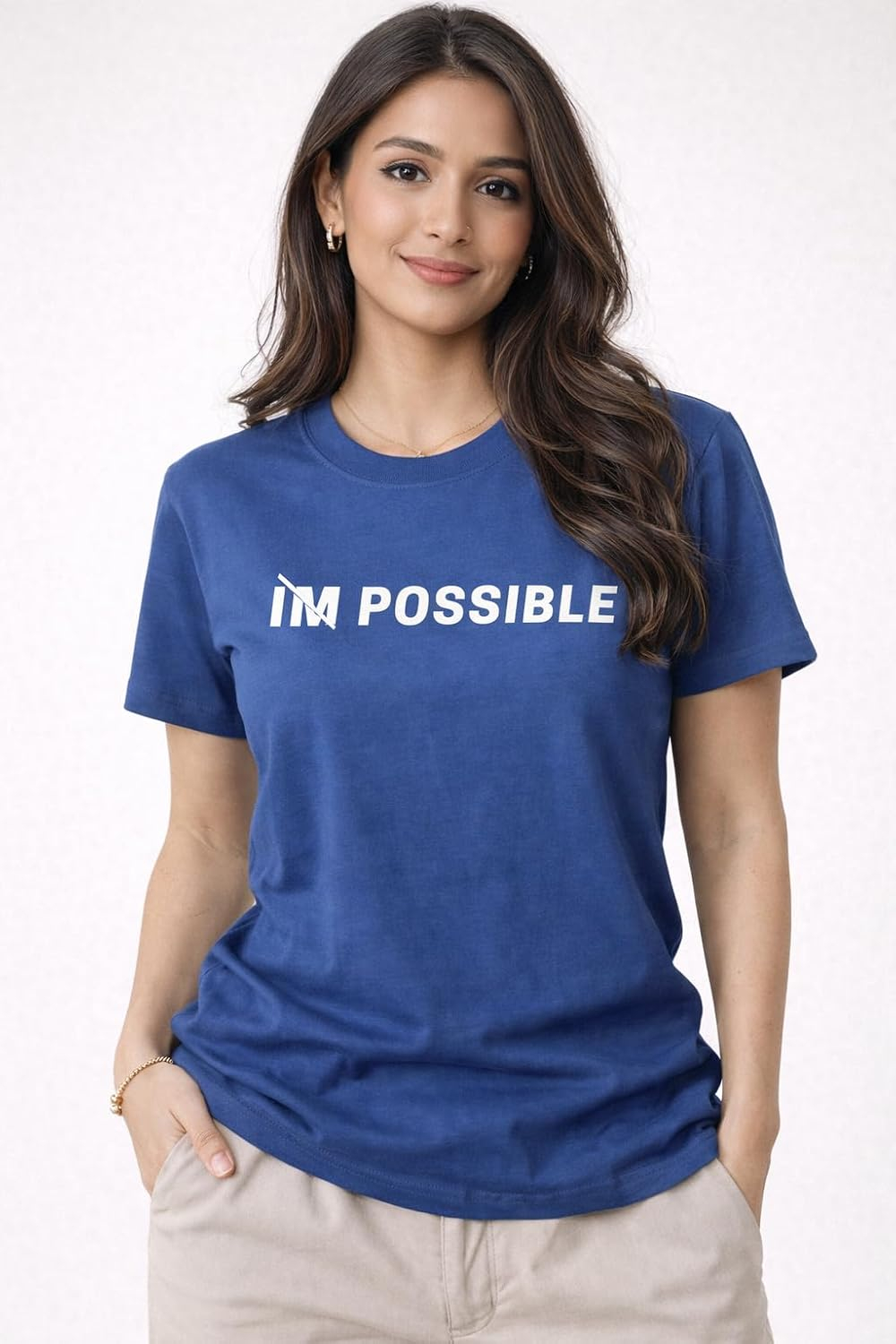 Women's Oversized Cotton Half-Sleeve T-Shirt - Image 11