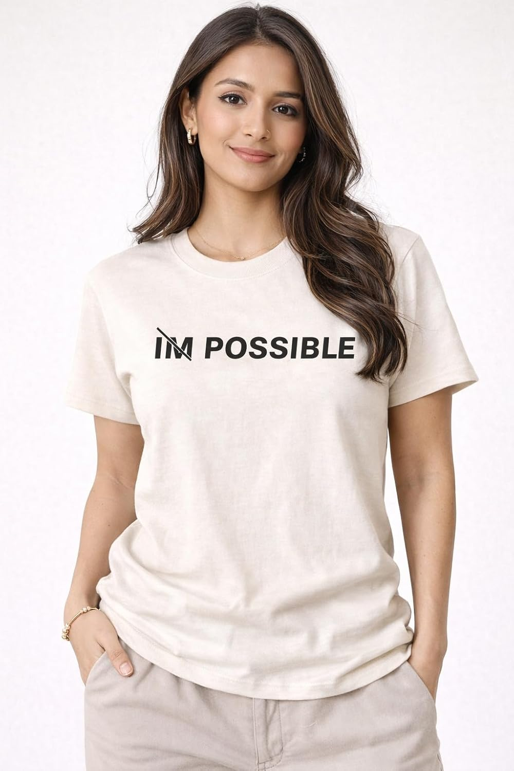 Women's Oversized Cotton Half-Sleeve T-Shirt - Image 31