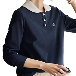 Long Sleeve Casual Polo