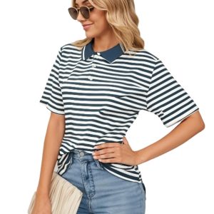 Striped Cotton Rich Polo